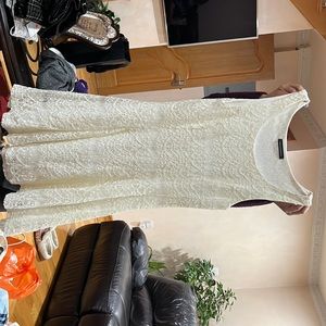 White lace summer dress